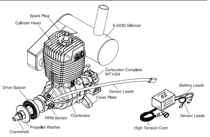 O.S. Engines二沖程汽油發動機GT33