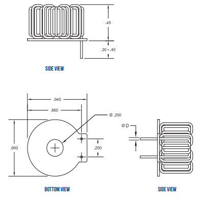 Vanguard Electronics HCL1系列大電流功率電感器