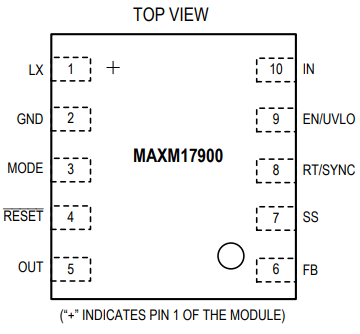 4V~21V 100mA 結構緊湊降壓型μModule電源模塊MAXM17900