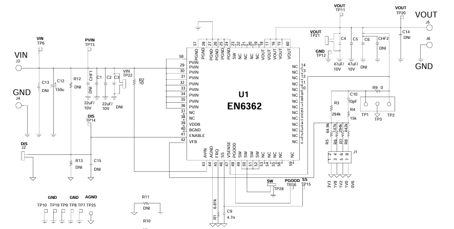 EN6362QI PowerSoC DC-DC降壓轉換器Intel